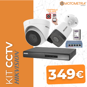 Kit CCTV FullHD – Gravador + câmara + Disco 1Tb + Switch PoE 4CH copi